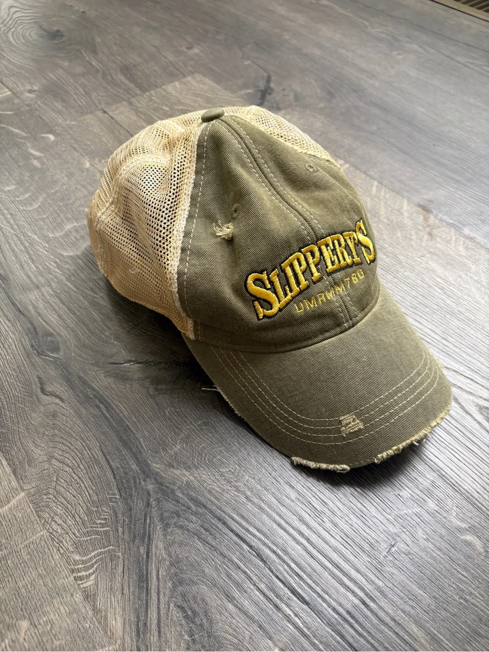 90s Vintage Slippery's Bar Wabasha Minnesota Trucker Hat with Embroidered Logo